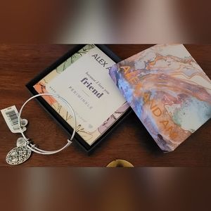 ALEX AND ANI || Because I Love You Friend - Bangle Bracelet - Periwinkle - NWT